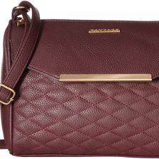 Rampage Quilted Piecing Crossbody Wine