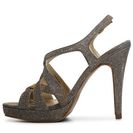 Incaltaminte Femei Audrey Brooke Dorian Glitter Sandal GoldSilver