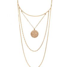 Bijuterii Femei Forever21 Filigree Layered Necklace Gold