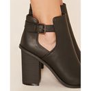 Incaltaminte Femei Forever21 Buckle Cutout Booties Black