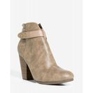 Incaltaminte Femei CheapChic Gail-22 A Step Ahead Bootie TaupeKhaki