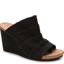 Incaltaminte Femei Adrienne Vittadini Thad Wedge Sandal Black