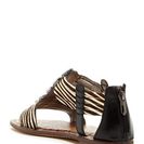 Incaltaminte Femei Sam Edelman Galina Crystal Embellished Genuine Calf Hair Sandal ZEBRA