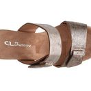Incaltaminte Femei CL By Laundry Team Player Wedge Sandal Gold Metallic