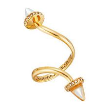 Bijuterii Femei Rebecca Minkoff Acorn Twist Ring 12K with Crystal