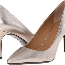 Calvin Klein Gayle Soft Platinum Metallic Grain Leather