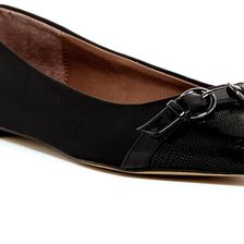 Donald J Pliner Bettia Lizard Embossed Flat BLACK