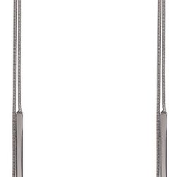 Free Press Loop Snake Linear Earrings HEMATITE