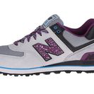 Incaltaminte Femei New Balance WL574 GreyPurple SuedeMesh