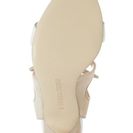 Incaltaminte Femei Ivanka Trump Garver Sandal WHITE LEATHER- BEIGE SUEDE