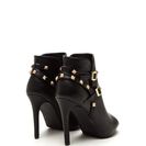 Incaltaminte Femei CheapChic Edgy \'n Chic Strappy Studded Booties Black