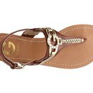 Incaltaminte Femei G by GUESS Leed Flat Sandal BrownGold
