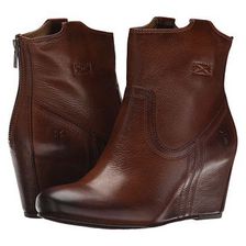 Incaltaminte Femei Frye Carson Wedge Bootie Cognac Soft Vintage Leather