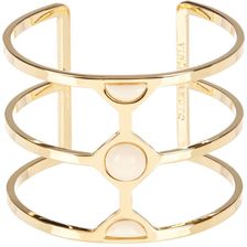 Vince Camuto Milky Resin Cutout Cuff GOLD-IVORY