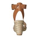 Incaltaminte Femei Soludos Open Toe Wedge Leather Tan