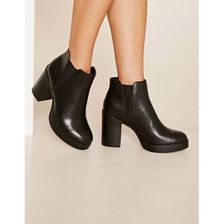 Incaltaminte Femei Forever21 Platform Chelsea Boots Black