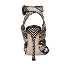 Incaltaminte Femei Sergio Rossi Antibes PlatinumBlack Braided Leather