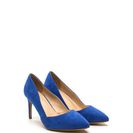 Incaltaminte Femei CheapChic Point Blank Faux Suede Pumps Blue