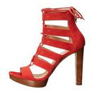 Incaltaminte Femei Michael Kors Sofia Platform Coral Reef Sport Suede