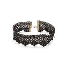 Bijuterii Femei Forever21 Scalloped Crochet Choker Black