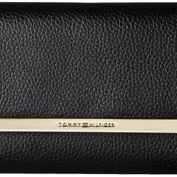 Tommy Hilfiger TH Serif Signature - Large Flap Wallet Black
