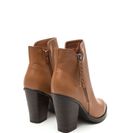 Incaltaminte Femei CheapChic Smooth Stud Chunky Faux Leather Booties Cognac