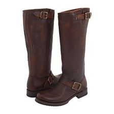 Incaltaminte Femei Frye Veronica Slouch - Wide Calf Dark Brown Extended Calf Shine Vintage