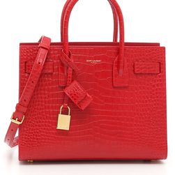 Saint Laurent Ysl Baby Sac De Jour Bag NEW RED