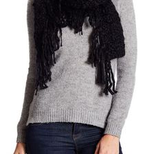 Accesorii Femei Collection Xiix Roving Slimmy Fringe Scarf BLACK