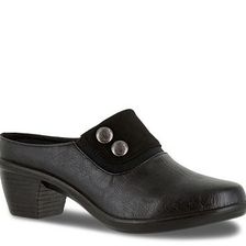 Incaltaminte Femei Easy Street Baton Mule Black Faux Suede