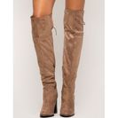 Incaltaminte Femei CheapChic Combined Forces Boot TaupeKhaki