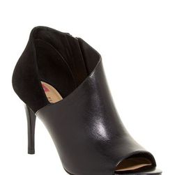 Incaltaminte Femei Elaine Turner Evie Cutout Bootie Black Leather-Suede