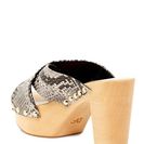 Incaltaminte Femei Diane Von Furstenberg Seville Platform Sandal TAN PYTHON