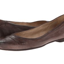 Frye Olive Seam Ballet Charcoal Washed Smooth Vintage Leather