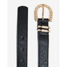 Accesorii Femei CheapChic Rhinestone Pave Skinny Belt Black