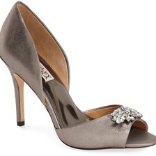 Badgley Mischka Sugar Embellished Pump PEWTER