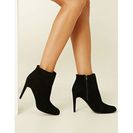 Incaltaminte Femei Forever21 Faux Suede Ankle Booties Black