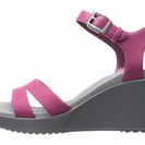 Incaltaminte Femei Crocs Leigh II Ankle Strap Wedge Berry
