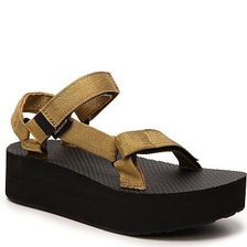 Incaltaminte Femei Teva Flatform Universal Metallic Sandal Gold