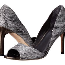 Cole Haan Antonia Open Toe Pump Silver/Gunmetal Glitter/Dark Silver Metallic