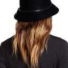 Accesorii Femei David Young Faux Leather Band Bucket Hat BLACK