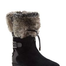 Incaltaminte Femei Aquatalia Weslyn Weatherproof Faux Fur Boot BLACK SUEDE