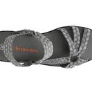 Incaltaminte Femei Bernie Mev Crystal Shimmer Wedge Sandal Pewter Metallic