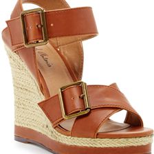 Michael Antonio Gladwinn Wedge Sandal Cognac
