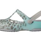 Incaltaminte Femei Crocs Carlie Leopard Fade Clog Sea BlueSilver