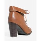 Incaltaminte Femei CheapChic Cheek-05v Free Falling Bootie Cognac