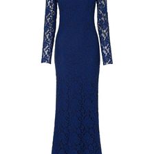 Rochie lungă din dantelă 