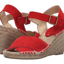 Incaltaminte Femei Soludos Crisscross Wedge Bright Red Suede