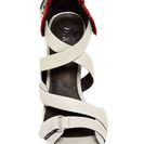 Incaltaminte Femei LAMB Korry Genuine Calf Hair Heel Sandal Grey