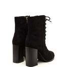 Incaltaminte Femei CheapChic Bring It On Chunky Lace-up Booties Black
